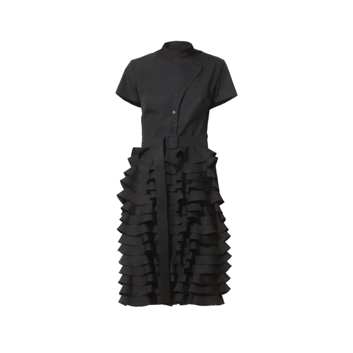 Talented women’s little black ruffle dress Clothing Black Coveti