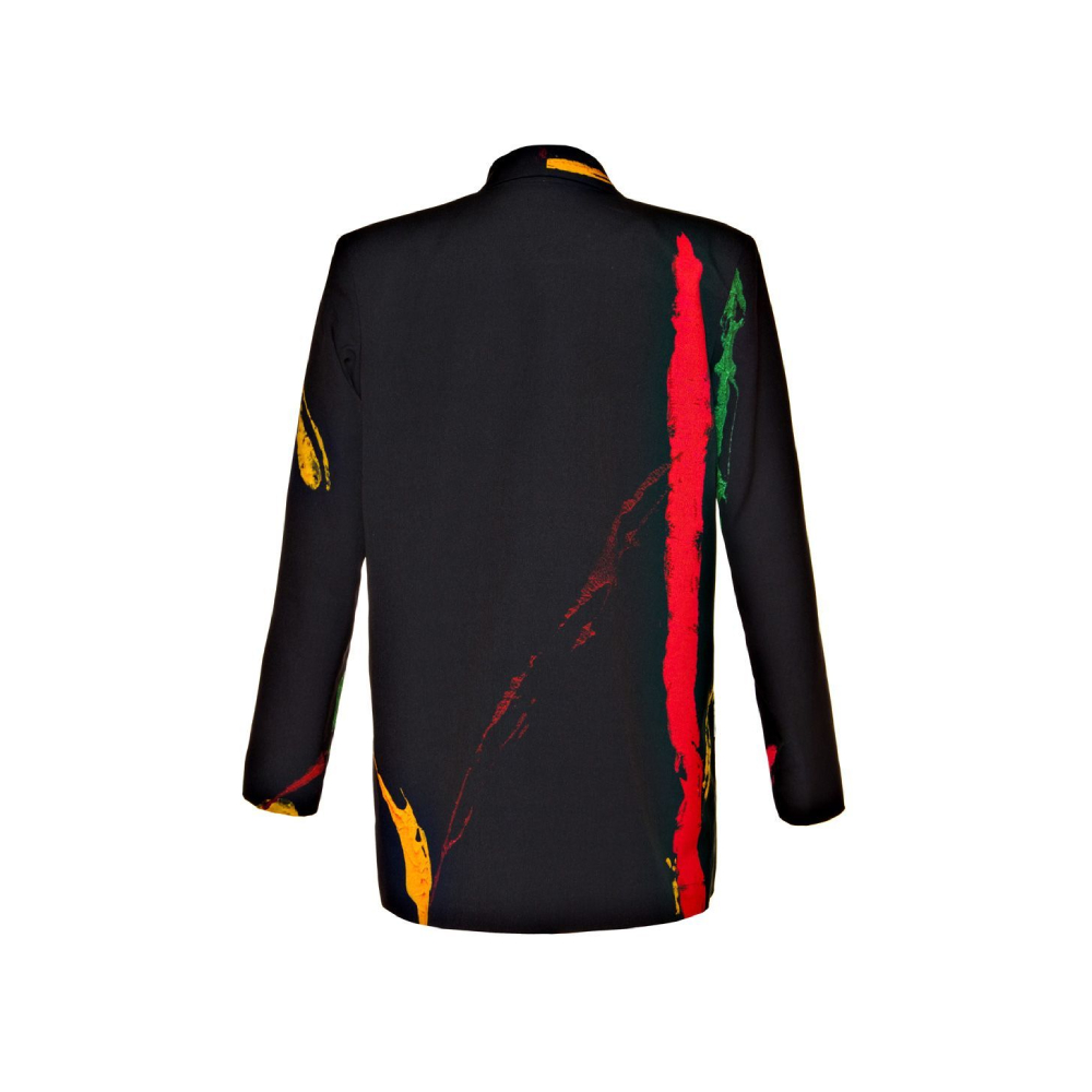 Lines Black and Red Blazer Designer Collection Coveti