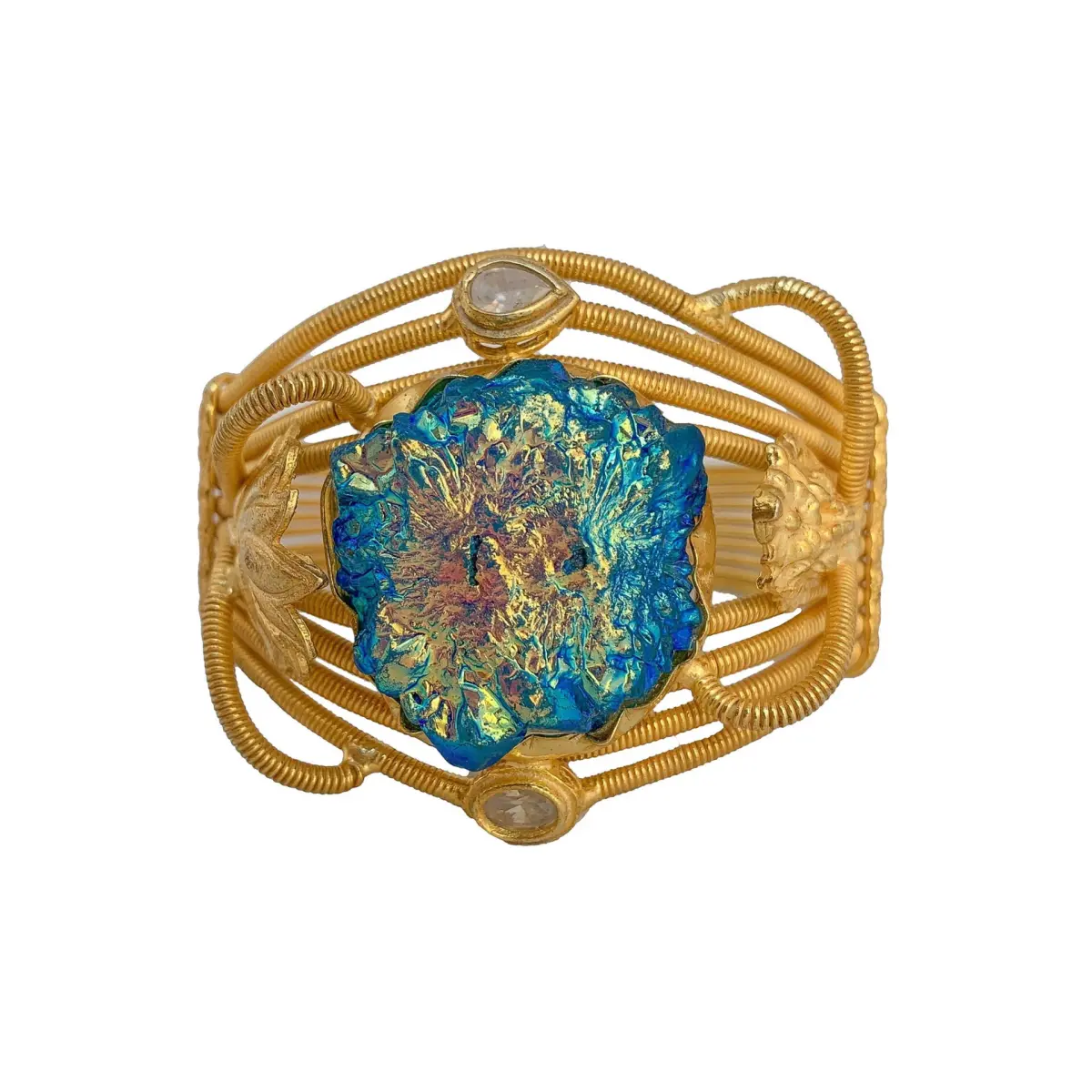 Tanya litkovska Women’s Hydra Cuff Bracelet Bracelets black velvet headband Coveti