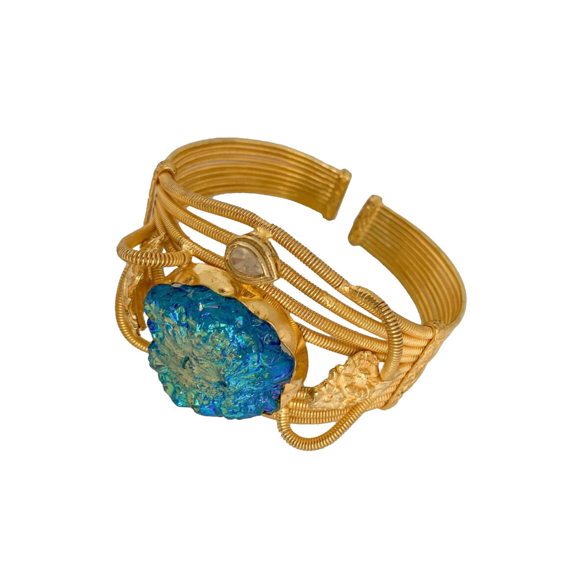 Tanya litkovska Women’s Hydra Cuff Bracelet Bracelets black velvet headband Coveti