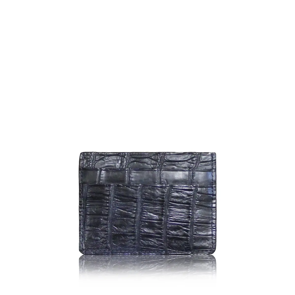 Crocodile Leather Matte Black Cardholder Accessories Bangkok Bootery Coveti