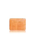 Crocodile Leather Peach Cardholder Accessories Bangkok Bootery Coveti