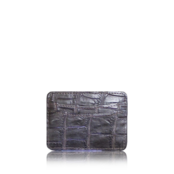 Crocodile Leather Graphite Cardholder Accessories Bangkok Bootery Coveti