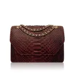 Luana Crocodile Brown Leather Clutch Bag Bags Bangkok Bootery Coveti