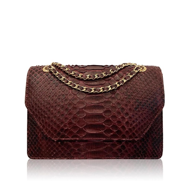 Luana Crocodile Brown Leather Clutch Bag Bags Bangkok Bootery Coveti