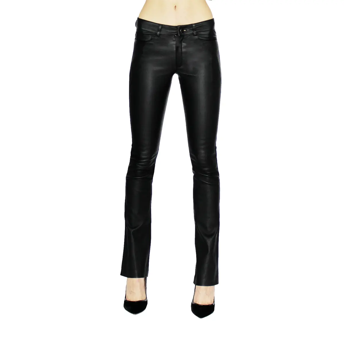 MLML women’s donna leather flared jeans Clothing leather goods Coveti