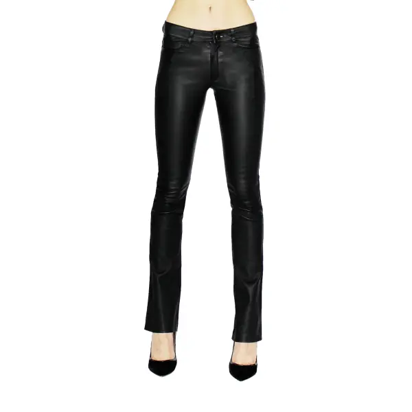 MLML women’s donna leather flared jeans Clothing leather goods Coveti