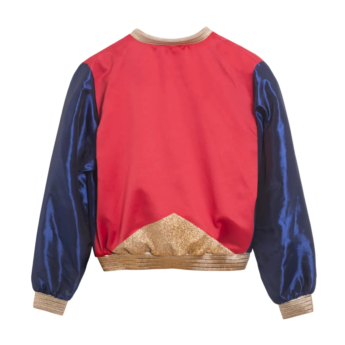 Eli Grita unisex light power red satin bomber jacket Clothing blue Coveti