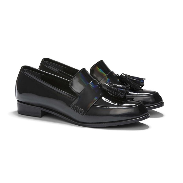 Ecstasy Tassel Leather Loafers Patent Black Loafers Designer Loafer Coveti