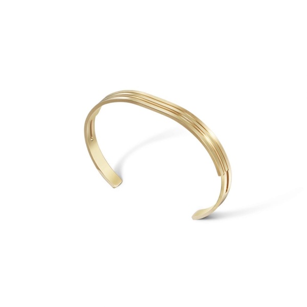 Embrace Vermeil Gold Bangle Cuffs Bangle Coveti