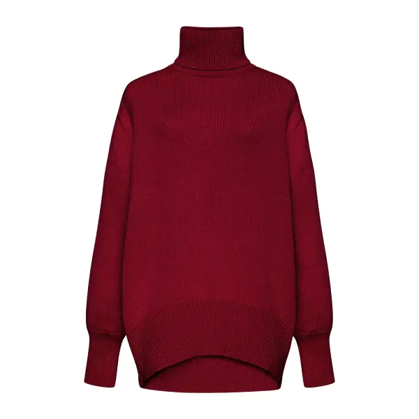Petra Burgundy Sweater Clothing curated marketplace Coveti
