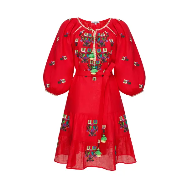 Omelia Chic Red Mini Dress Clothing buy red dress Coveti
