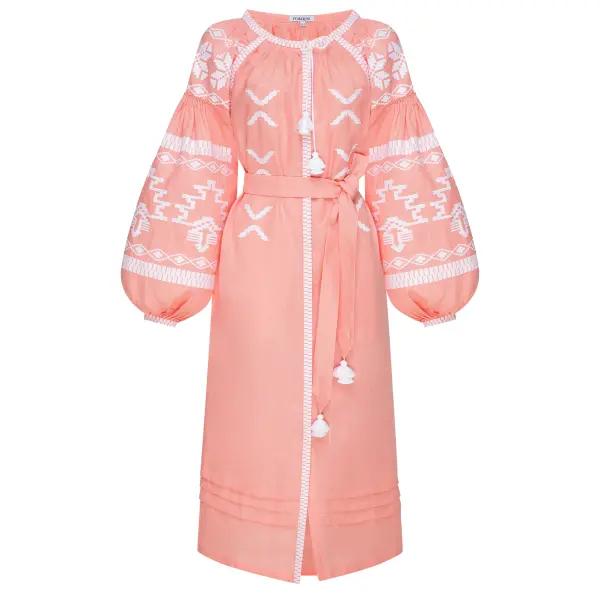 Tina Powder Midi Dress Clothing curated marketplace Coveti