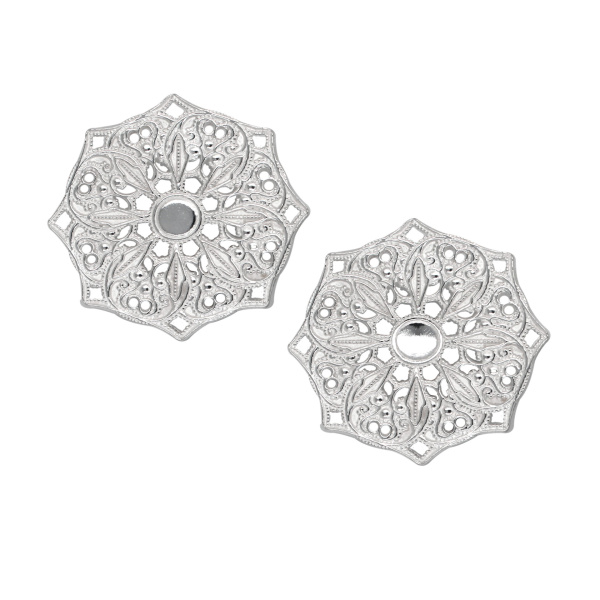 Lucy Ashton women’s mandala stud earrings Accessories Earrings Coveti