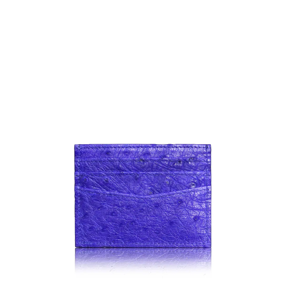 Ostrich Leather Indigo Cardholder Accessories Bangkok Bootery Coveti