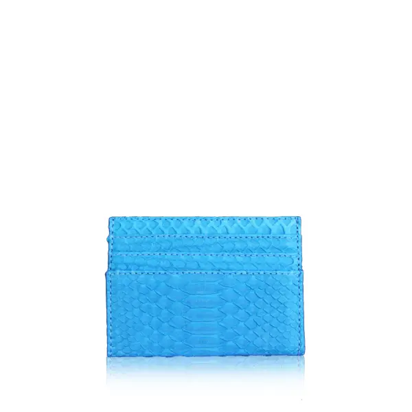 Python Leather Azure Cardholder Accessories Bangkok Bootery Coveti