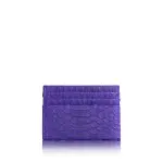 Python Leather Royal Purple Cardholder Accessories Bangkok Bootery Coveti