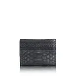 Python Leather Matte Black Cardholder Accessories Bangkok Bootery Coveti