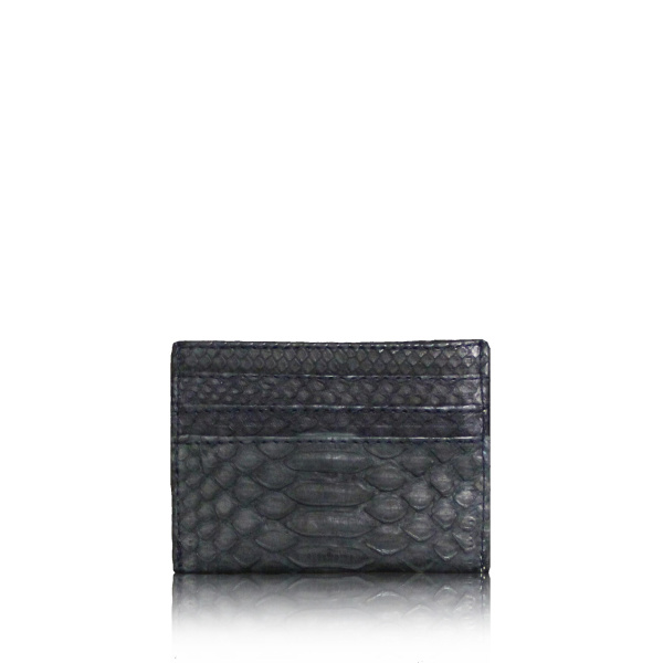 Python Leather Matte Black Cardholder Accessories Bangkok Bootery Coveti