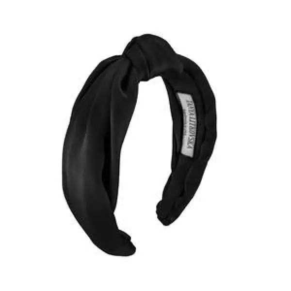 Tanya Litkovska women’s silk knotted black headband Accessories black velvet headband Coveti