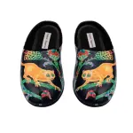 RxB women’s magic lemurs black leather slippers Mules fur mules Coveti