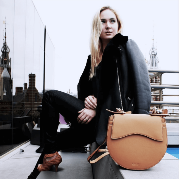 Diavolino Tonda Camel Calf Leather Shoulder Bag Bags bags Coveti