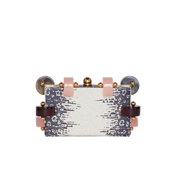 Candy white ring lizard clutch bag Bags bag Coveti