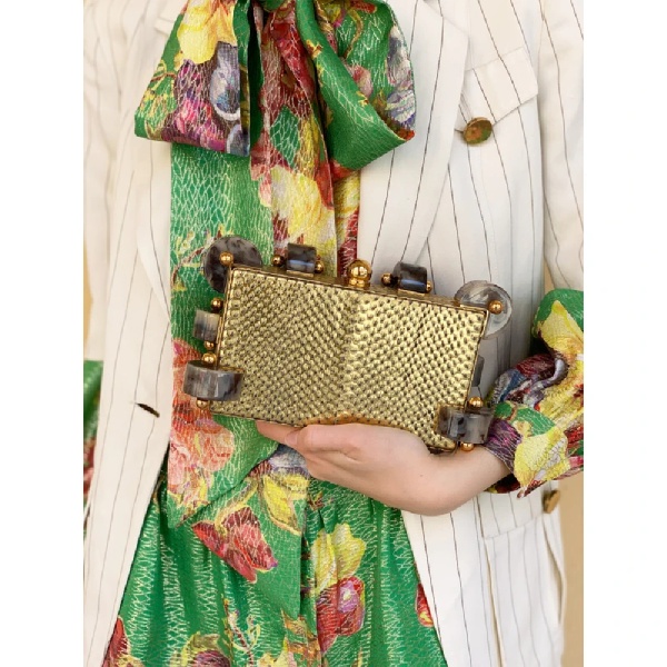 Candy Gold Snake Clutch Bag Bags bag Coveti