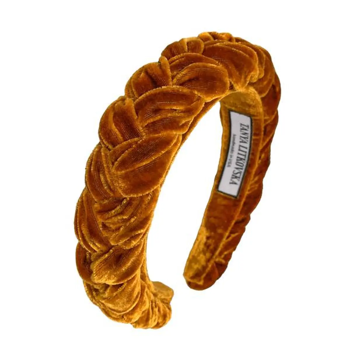 Slim velvet toffee headband Accessories emerging designer Coveti