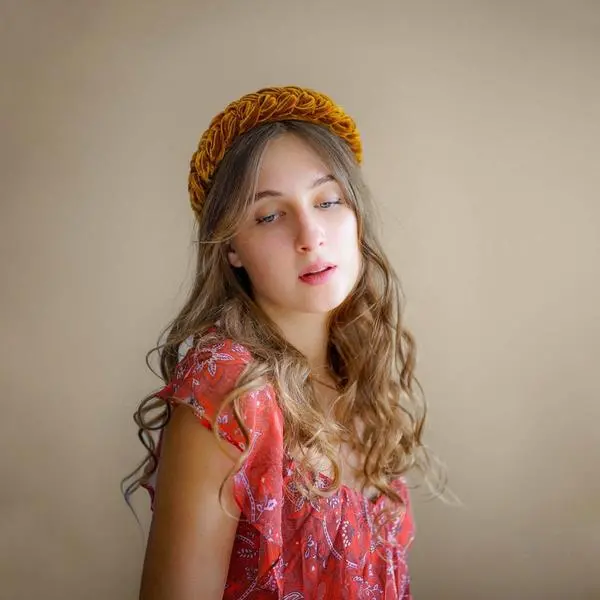 Slim velvet toffee headband Accessories emerging designer Coveti
