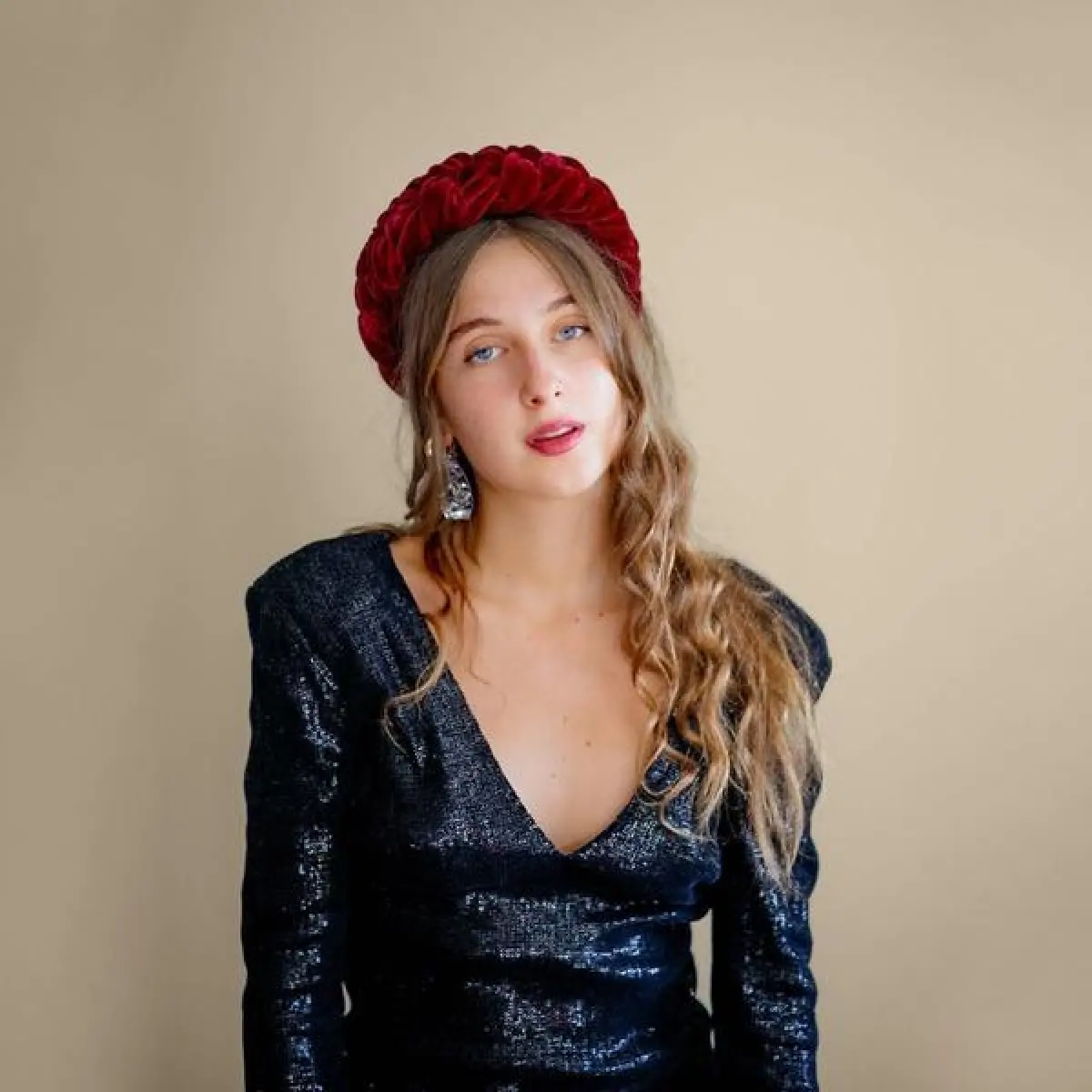Tanya Litkovska women’s velvet mooseberry headband Accessories black velvet headband Coveti