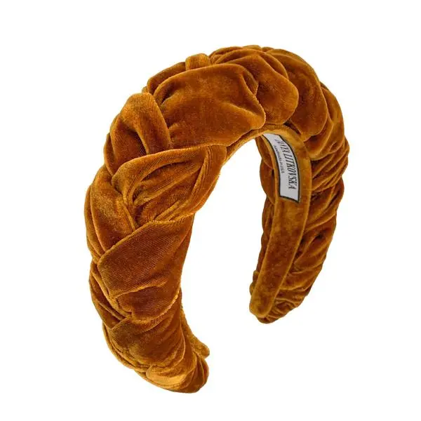 Tanya Litkovska velvet toffee headband Accessories black velvet headband Coveti