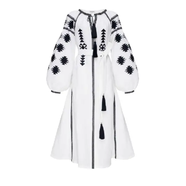 Maxi dress white snowy glow Clothing curated marketplace Coveti