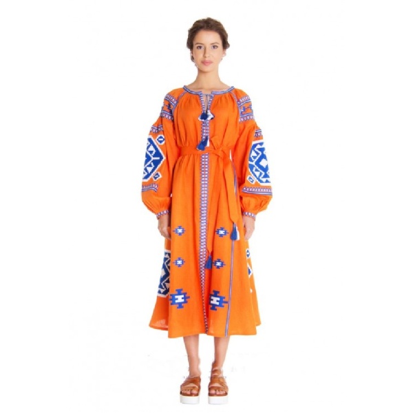 Solomia blue maxi dress Clothing curated marketplace Coveti