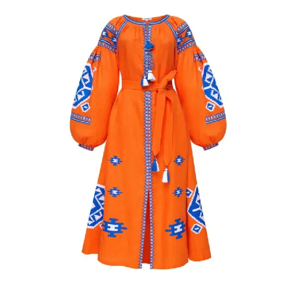 The sky over the carpathians menthol midi dress Clothing curated marketplace Coveti