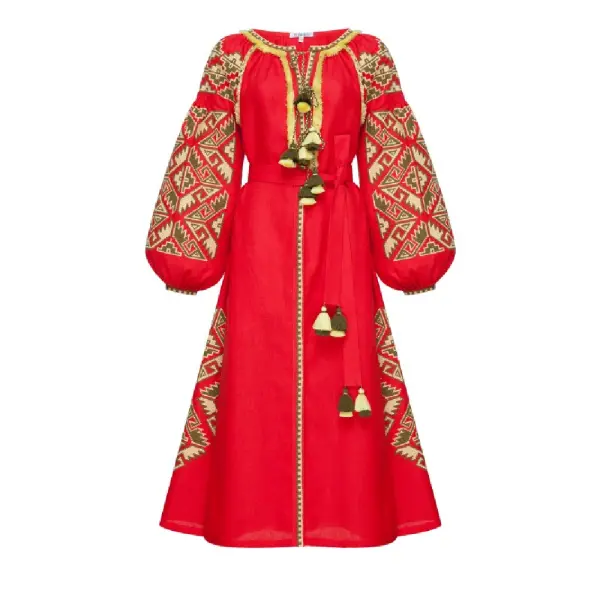 The sky over the carpathians menthol midi dress Clothing curated marketplace Coveti