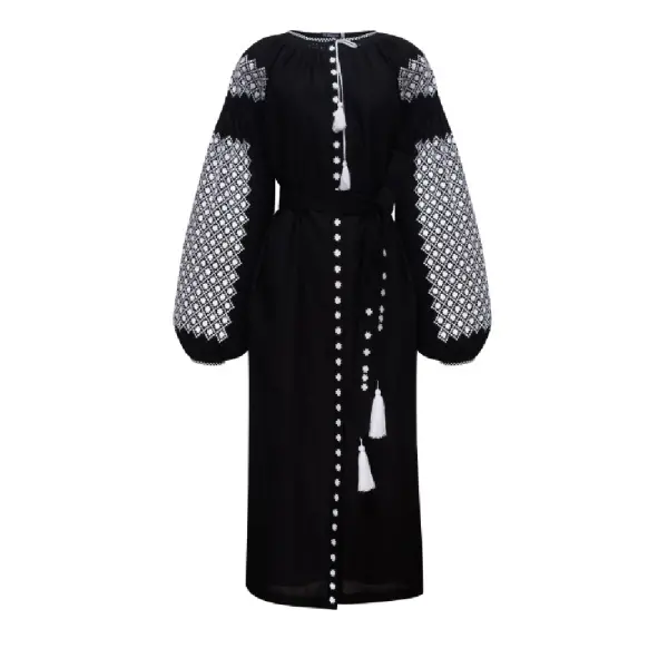 The sky over the carpathians menthol midi dress Clothing curated marketplace Coveti