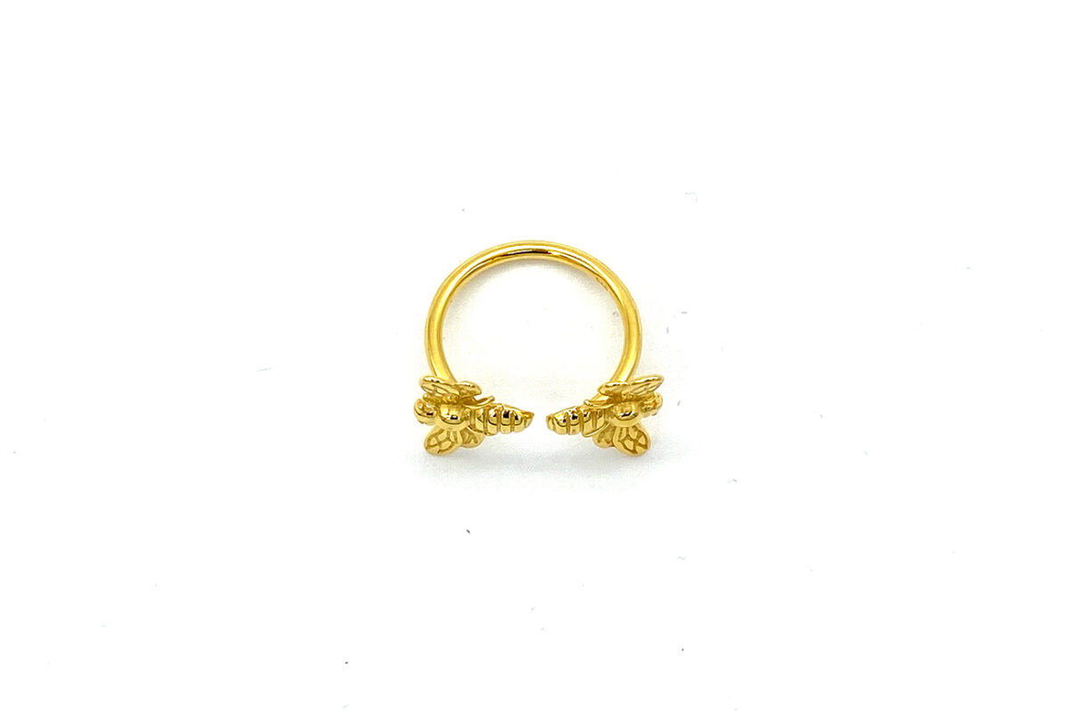 Double bees ring Jewelry curated marketplace Coveti