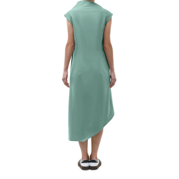 Magda asymmetric green dress Clothing dress Coveti