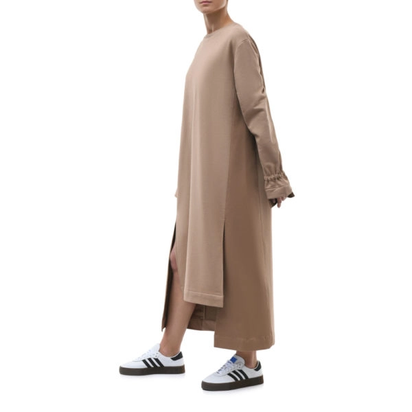 Anna oversized beige dress Clothing dress Coveti