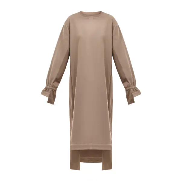 Anna oversized beige dress Clothing dress Coveti