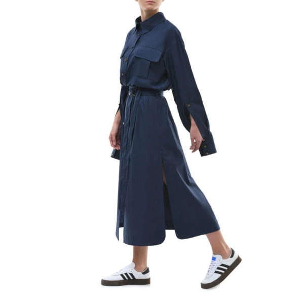 Alexa long blue shirtdress Clothing emerging designer Coveti