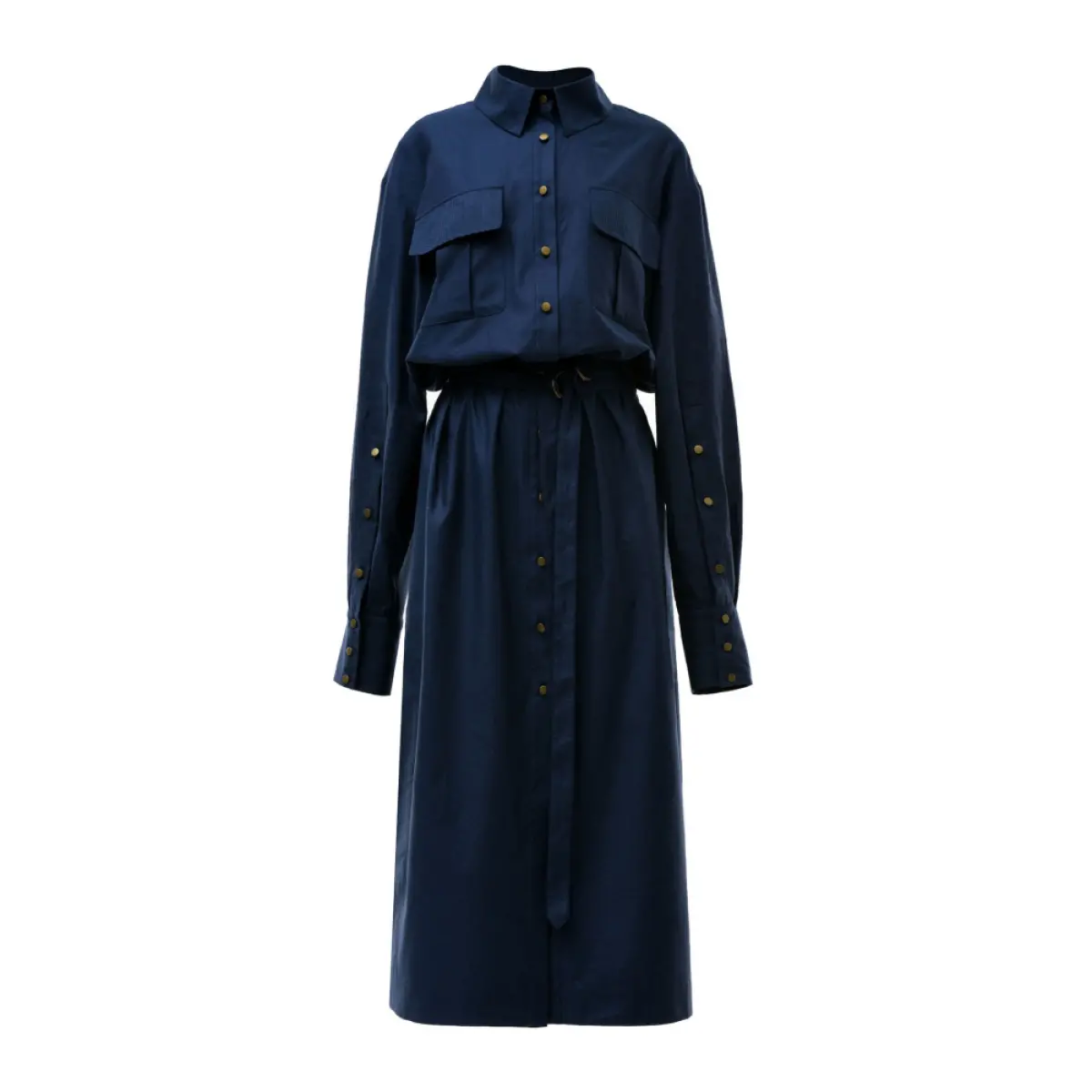 Alexa long blue shirtdress Clothing emerging designer Coveti