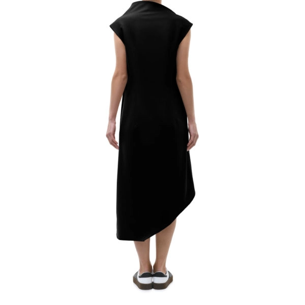 Magda asymmetric black dress Clothing dress Coveti