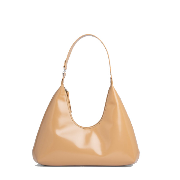 Baby cush papaya flat grain leather bag Bags bag Coveti