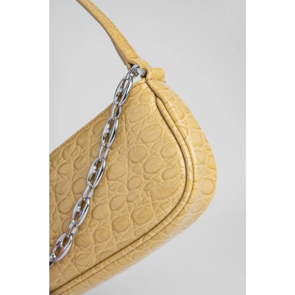 Mini mud circular croco embossed leather bag Bags bag Coveti