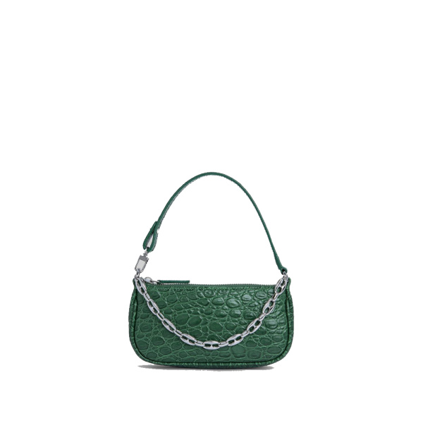 Mini mud circular croco embossed leather bag Bags bag Coveti