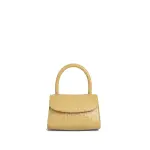 Mini mud circular croco embossed leather bag Bags bag Coveti