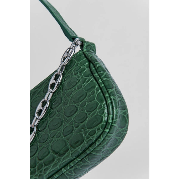 Mini mud circular croco embossed leather bag Bags bag Coveti