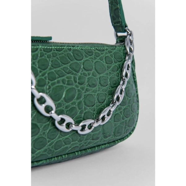 Mini mud circular croco embossed leather bag Bags bag Coveti